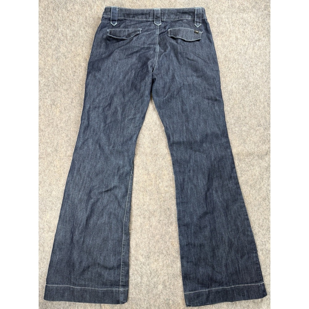 Z Cavaricci Wide Leg Jeans Womens Dark Wash Y2K Vintage Size 30 - Picture 9 of 9